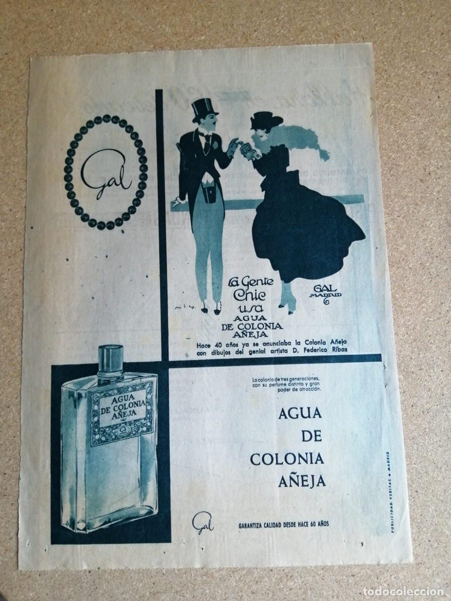 Otros art&iacute;culos de coleccionismo en papel: ANUNCIO. AGUA DE COLONIA A&Ntilde;EJA, DE GAL