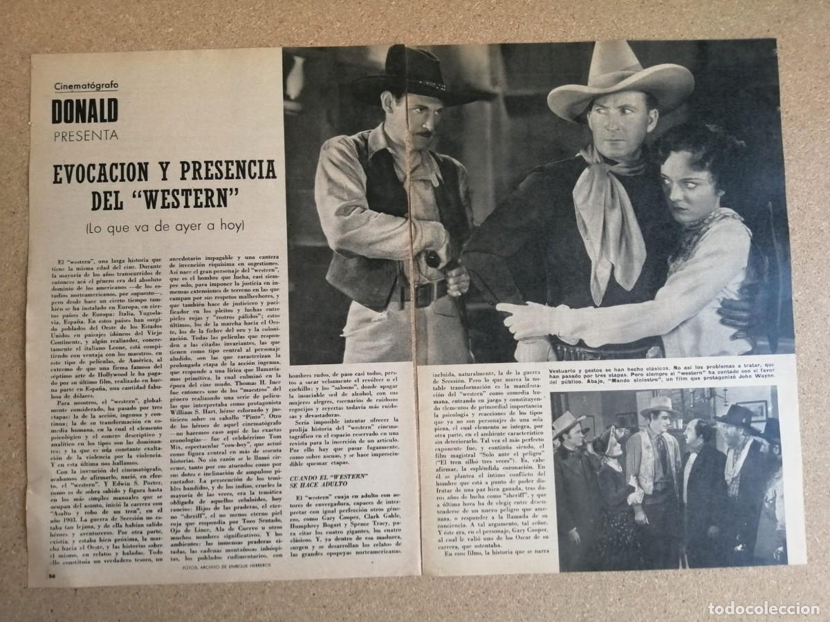 Otros art&iacute;culos de coleccionismo en papel: REPORTAJE. EVOCACION Y PRESENCIA DEL WESTERN