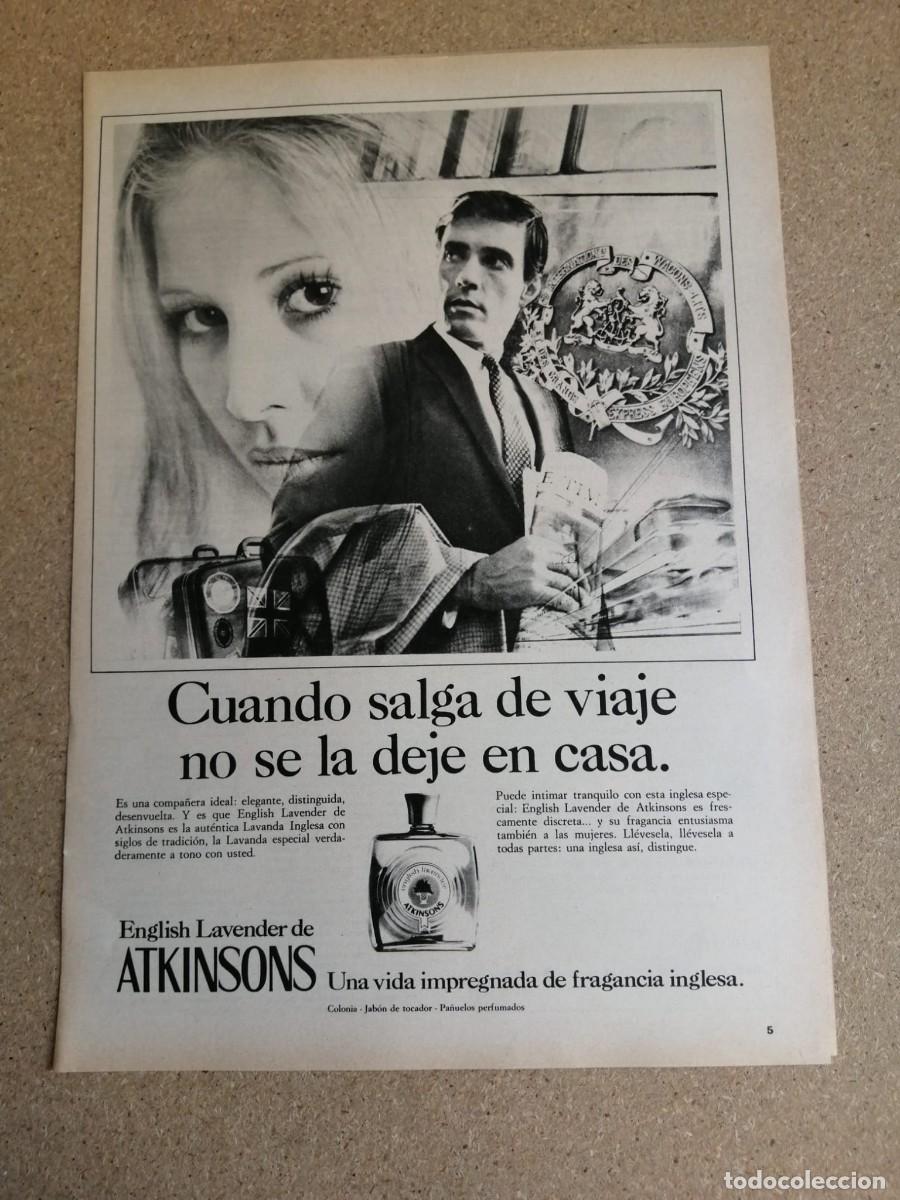 Otros art&iacute;culos de coleccionismo en papel: ANUNCIO. ATKINSONS, LA AUTENTICA FRAGANCIA DE LA LAVANDA INGLESA