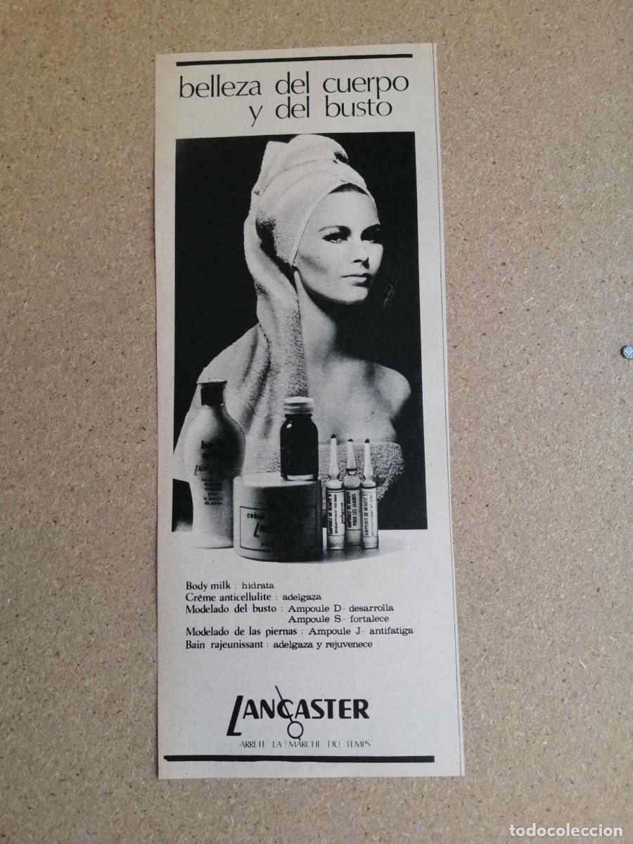 Otros art&iacute;culos de coleccionismo en papel: ANUNCIO. BODY MILK LANCASTER