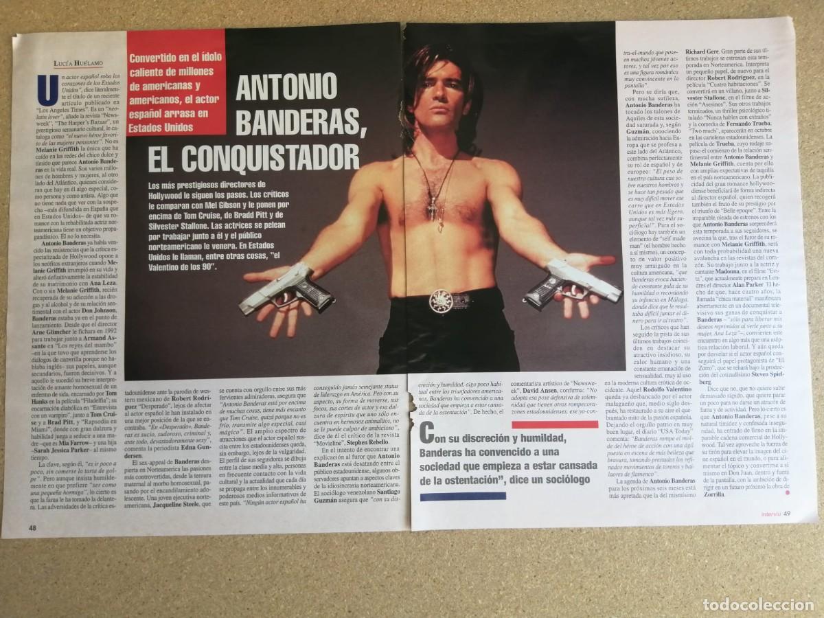 Otros art&iacute;culos de coleccionismo en papel: REPORTAJE. ANTONIO BANDERAS, EL CONQUISTADOR