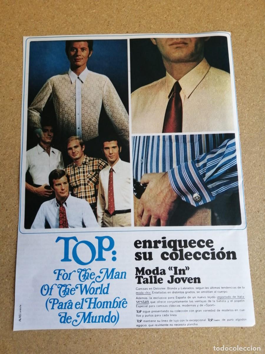 Otros art&iacute;culos de coleccionismo en papel: ANUNCIO. CAMISAS TOP, PARA EL HOMBRE DE MUNDO