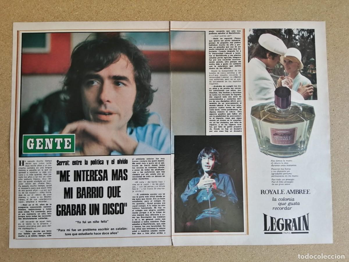 Otros art&iacute;culos de coleccionismo en papel: REPORTAJE. JOAN MANUEL SERRAT