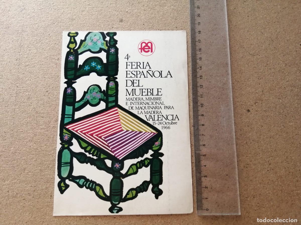 Otros art&iacute;culos de coleccionismo en papel: ANUNCIO. 4&ordf; FERIA ESPA&Ntilde;OLA DEL MUEBLE (VALENCIA, 1966)