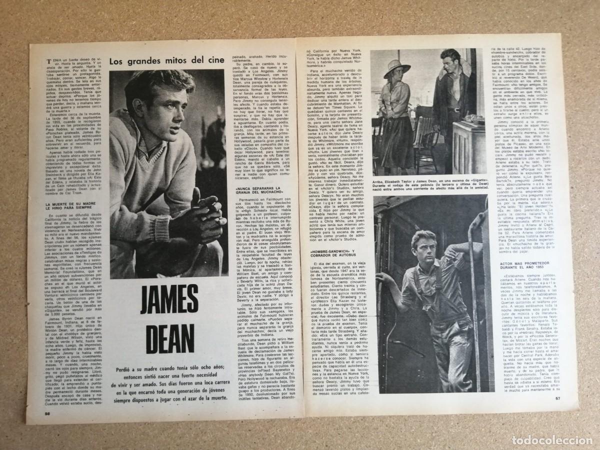 Otros art&iacute;culos de coleccionismo en papel: REPORTAJE. LOS GRANDES MITOS DEL CINE. JAMES DEAN