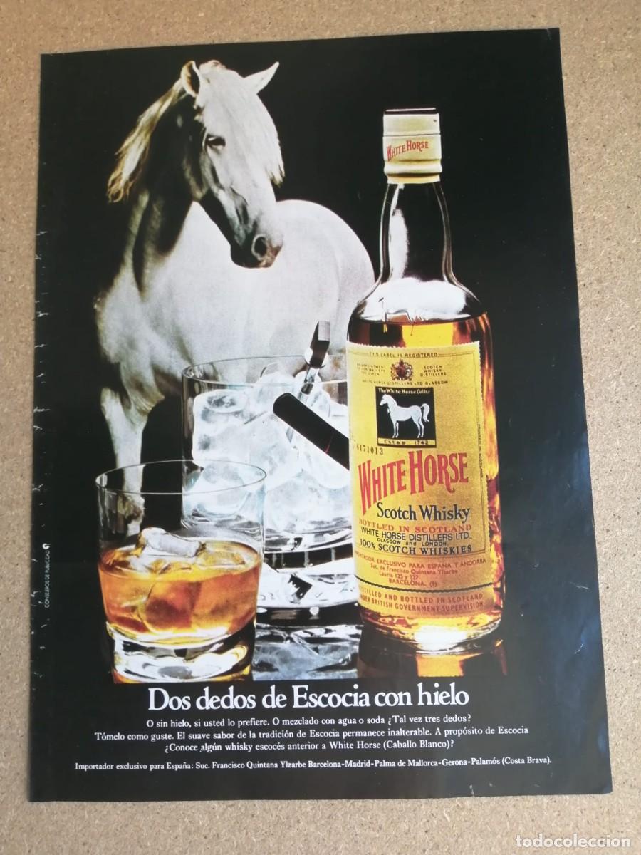 Otros art&iacute;culos de coleccionismo en papel: ANUNCIO. WHISKY WHITE HORSE