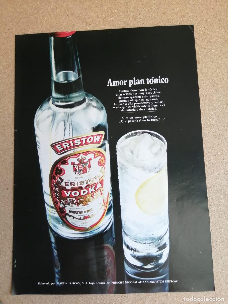 Otros art&iacute;culos de coleccionismo en papel: ANUNCIO. VODKA ERISTOW