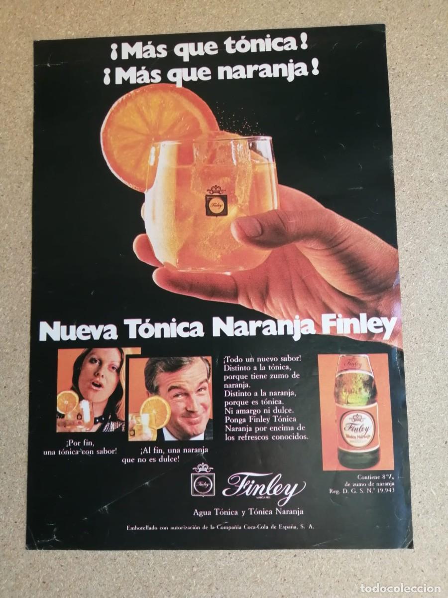Otros art&iacute;culos de coleccionismo en papel: ANUNCIO. FINLEY TONICA NARANJA