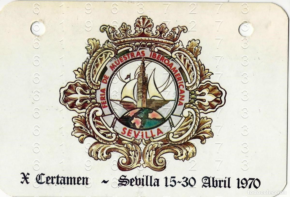 Otros art&iacute;culos de coleccionismo en papel: SEVILLA VISITANTE DE HONOR CARNET PASE FERIA DE MUESTRAS IBEROAMERICANA 1970 M36