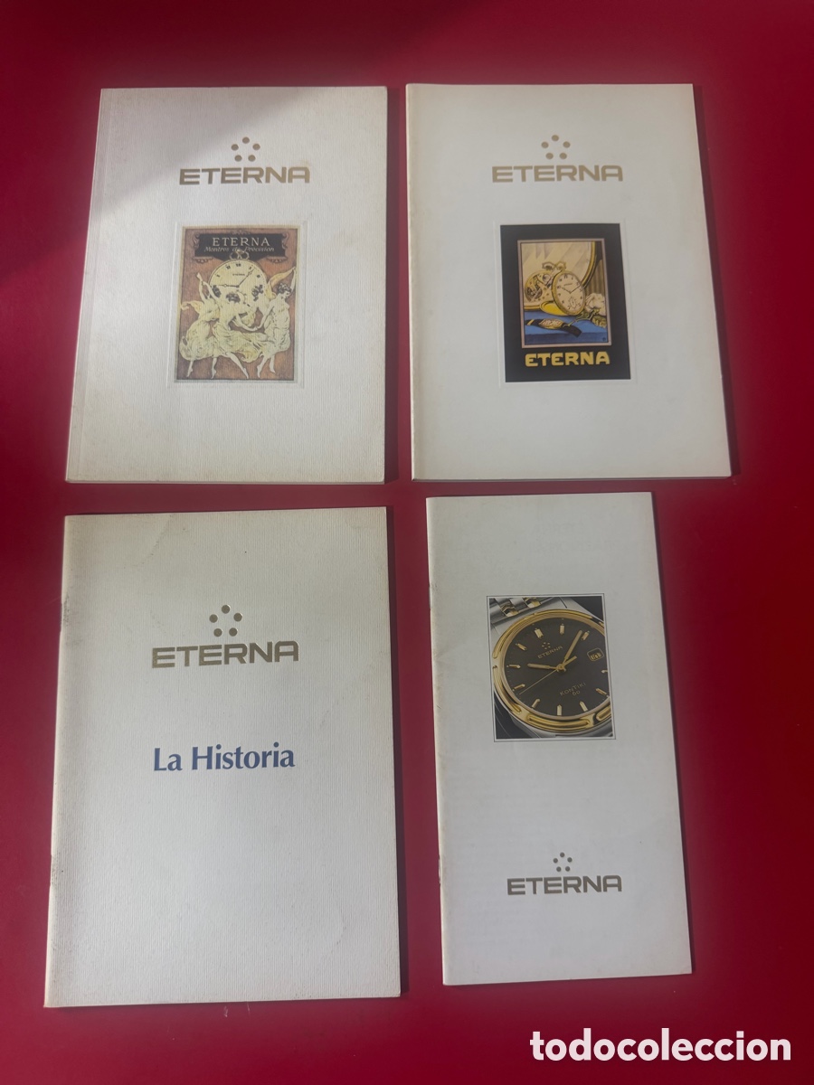 Otros art&iacute;culos de coleccionismo en papel: Cat&aacute;logos originales Eterna - Lote de 4 - Historia
