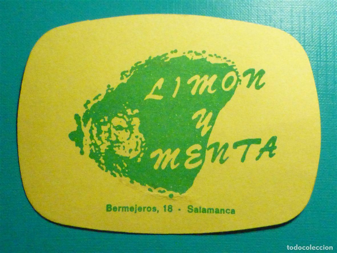 Otros art&iacute;culos de coleccionismo en papel: Posavasos Pub - Disco-Bar - Discoteca - Lim&oacute;n y Menta - Bermerejos, 18 - Salamanca