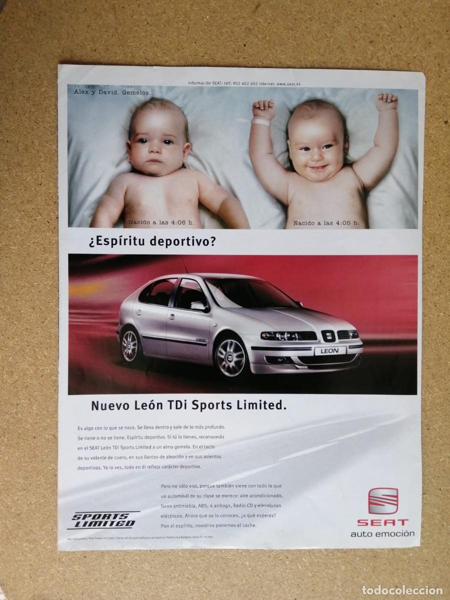 Otros art&iacute;culos de coleccionismo en papel: ANUNCIO. SEAT LEON TDI
