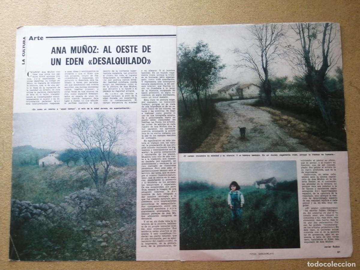 Otros art&iacute;culos de coleccionismo en papel: REPORTAJE ARTE. ANA MU&Ntilde;OZ, AL OESTE DEL UN EDEN DESALQUILADO