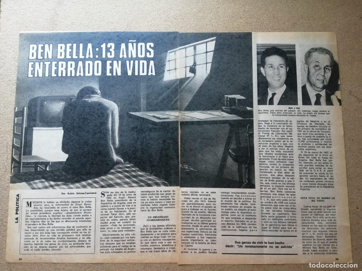 Otros art&iacute;culos de coleccionismo en papel: REPORTAJE. BEN BELLA, 13 A&Ntilde;OS ENTERRADO EN VIDA
