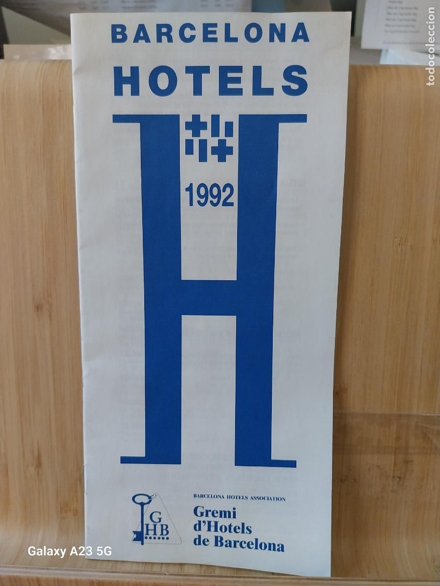 Otros art&iacute;culos de coleccionismo en papel: HOTELS BARCELONA FOLLETO 8 HOJAS A&Ntilde;O OLIMPICO 1992 21X10CMS