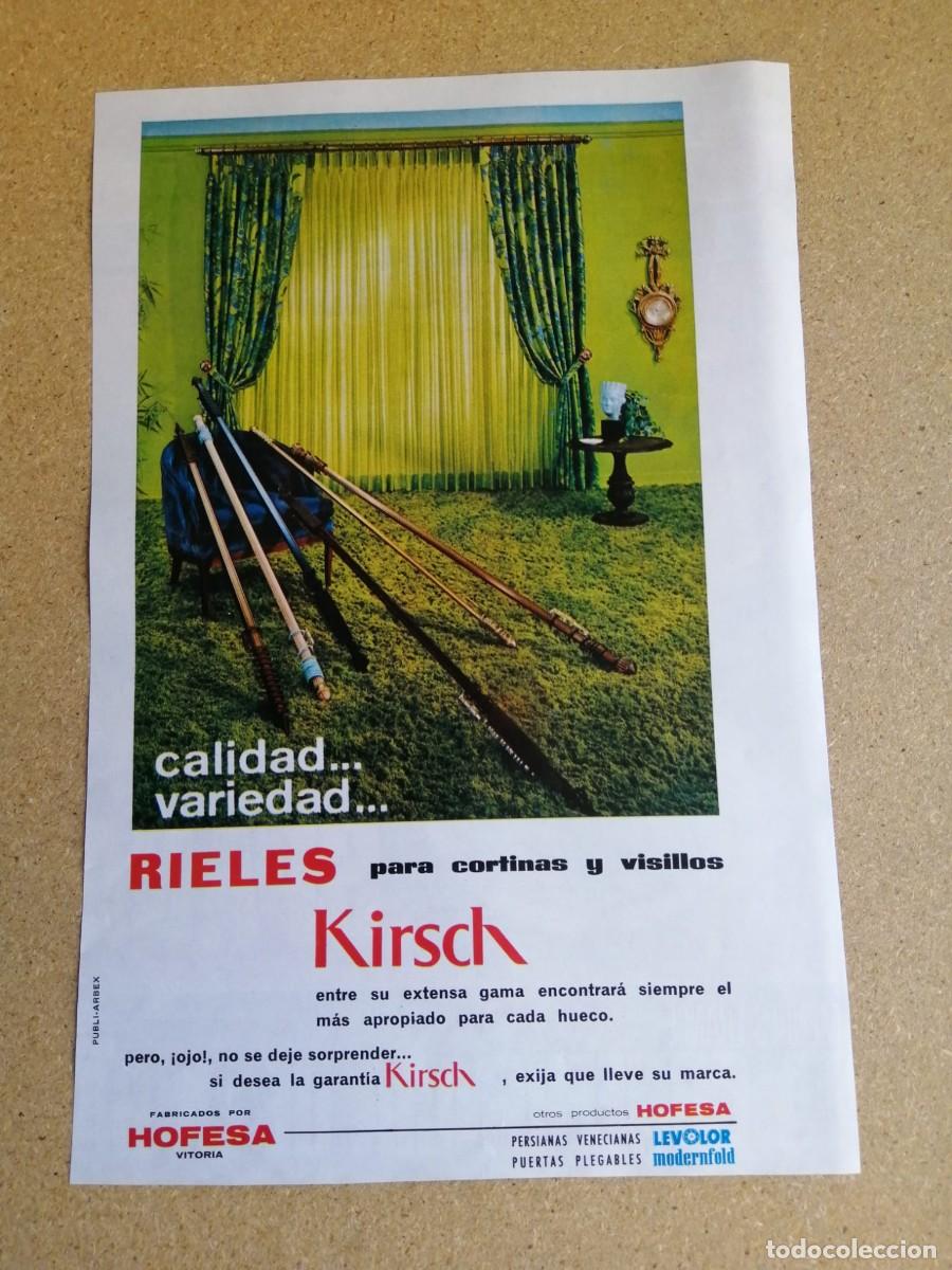Otros art&iacute;culos de coleccionismo en papel: ANUNCIO. RIELES KIRSCH