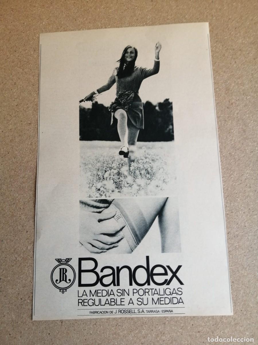 Otros art&iacute;culos de coleccionismo en papel: ANUNCIO. BANDEX, LA MEDIA SIN PORTALIGAS