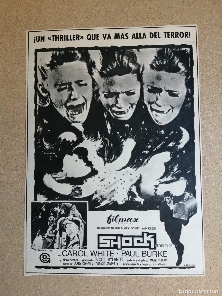 Otros art&iacute;culos de coleccionismo en papel: ANUNCIO CINE. SHOCK (CAROL WHITE - PAUL BURKE)