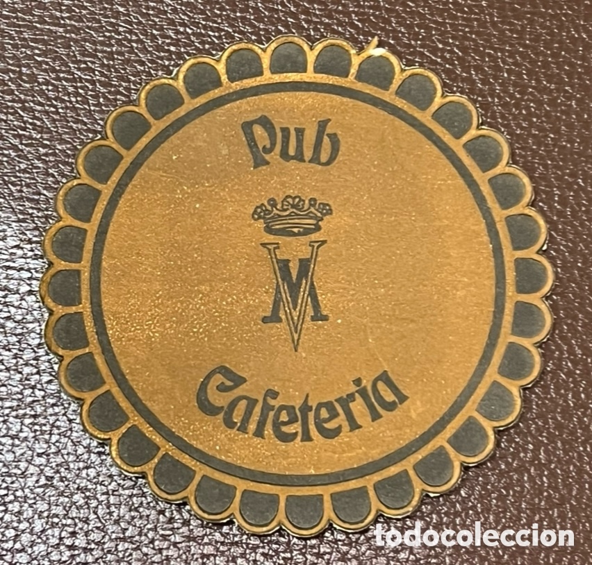 Otros art&iacute;culos de coleccionismo en papel: Posavasos. Pub Cafeter&iacute;a MV. Mazarron. Murcia. A&ntilde;os 70.