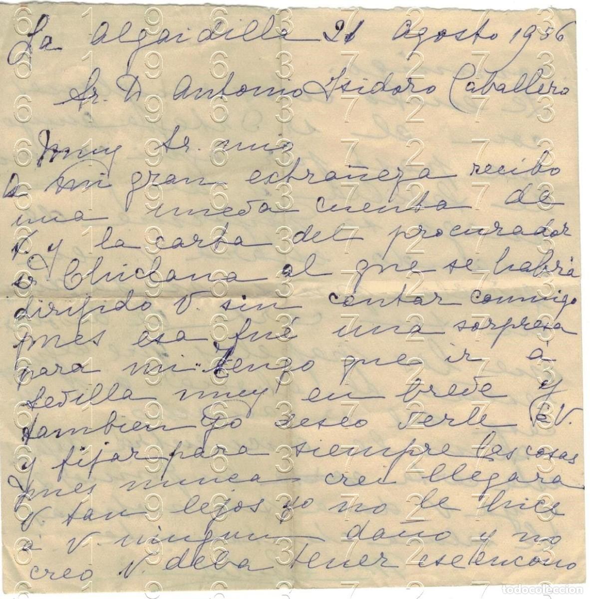 Otros art&iacute;culos de coleccionismo en papel: LA ALGAIDILLA ESTEPA CARTA 1956 M40