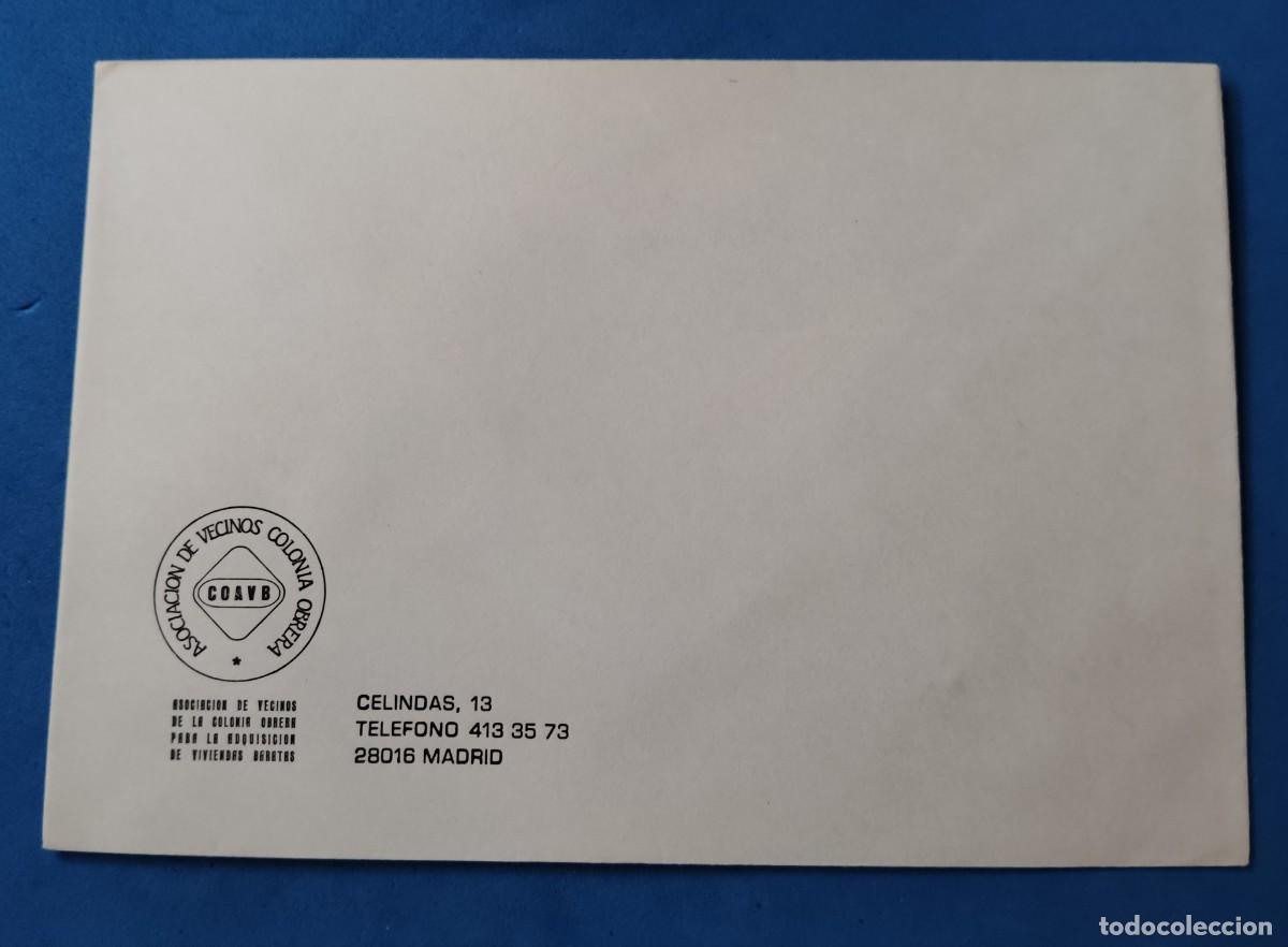 Otros art&iacute;culos de coleccionismo en papel: ANTIGUO SOBRE CON MEMBRETE : COLONIA OBRERA MADRID.ENVIO INCLUIDO EN EL PRECIO.