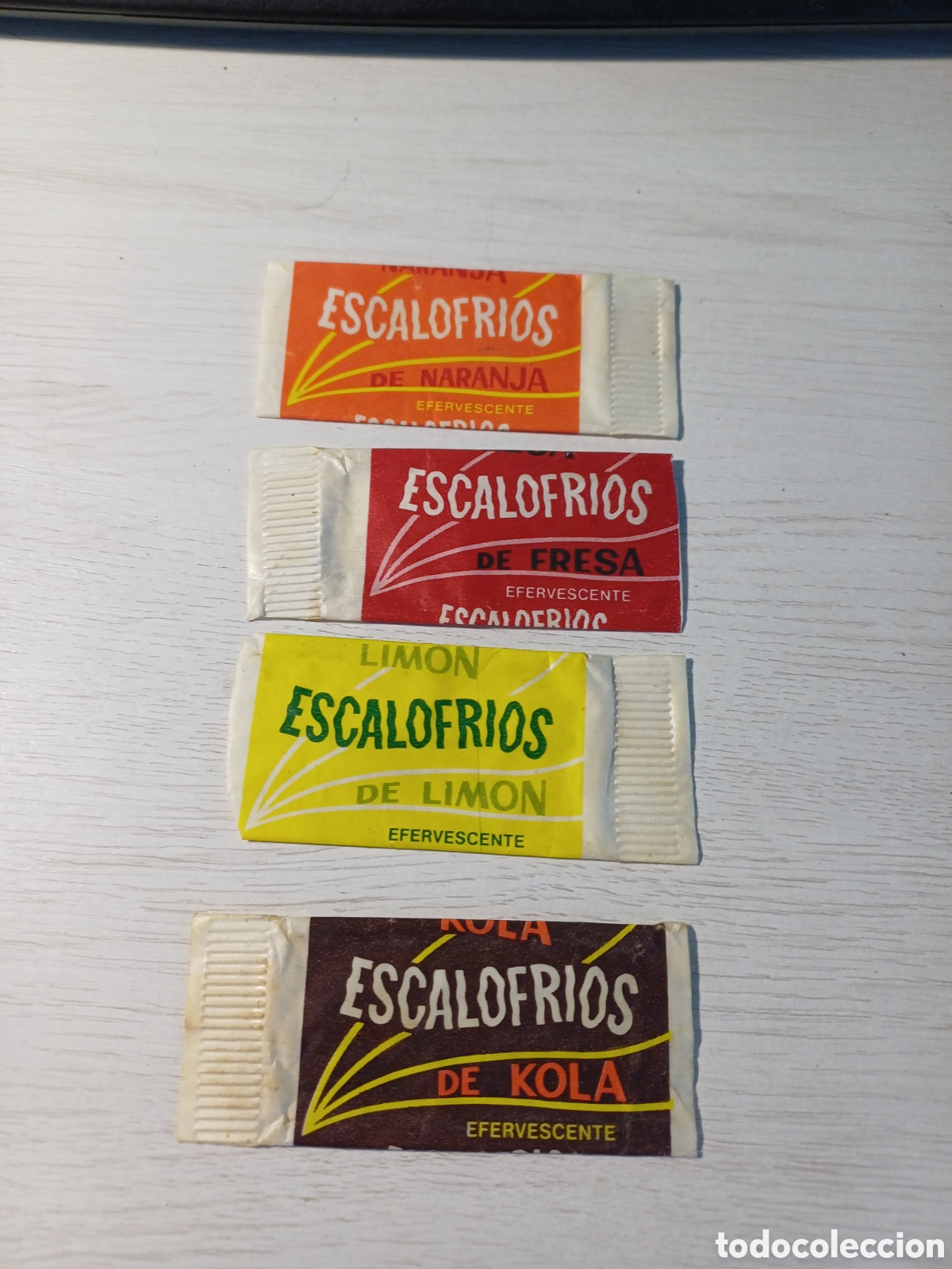 Otros art&iacute;culos de coleccionismo en papel: LOTE ESCALOFRIOS EFERVESCENTE, ENVOLTORIO CARAMELOS, CHICLE