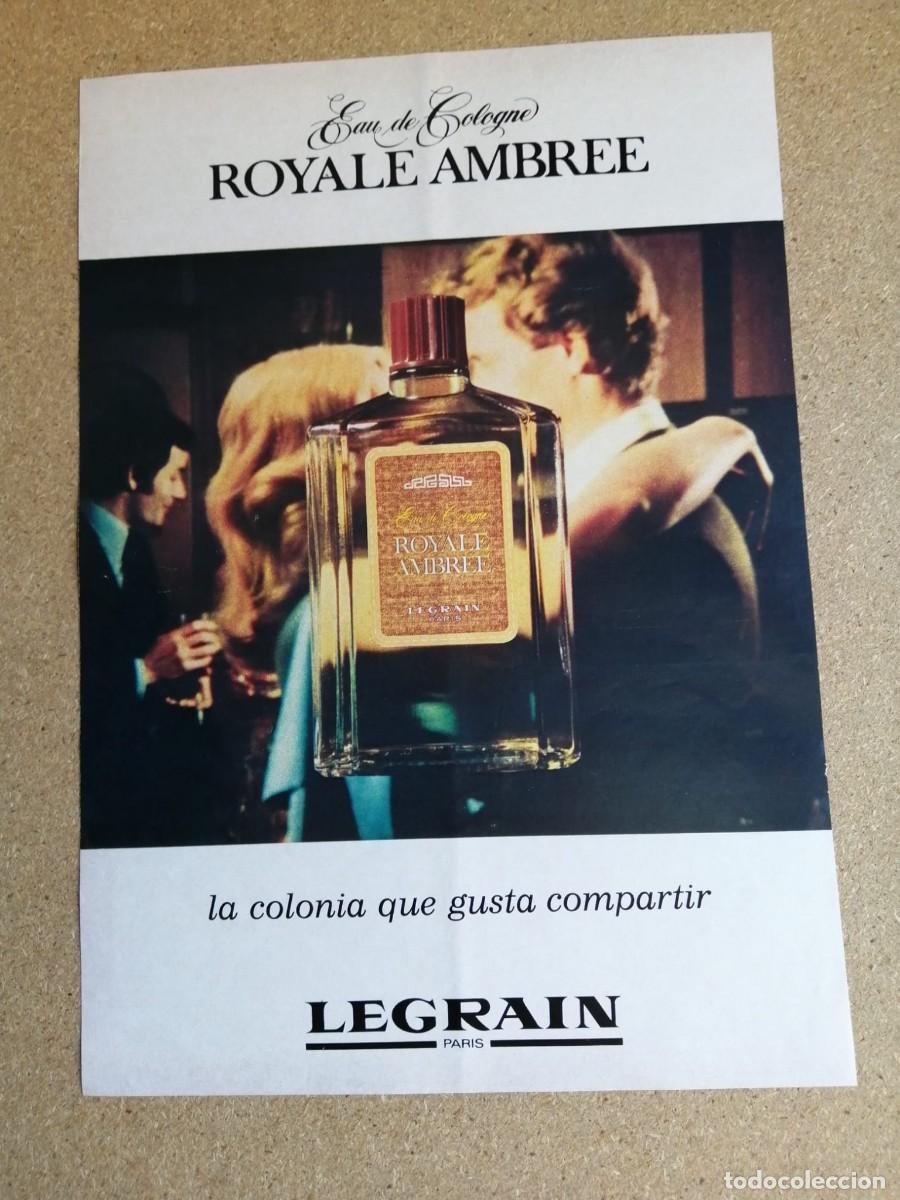 Otros art&iacute;culos de coleccionismo en papel: ANUNCIO. ROYALE AMBREE, LEGRAIN
