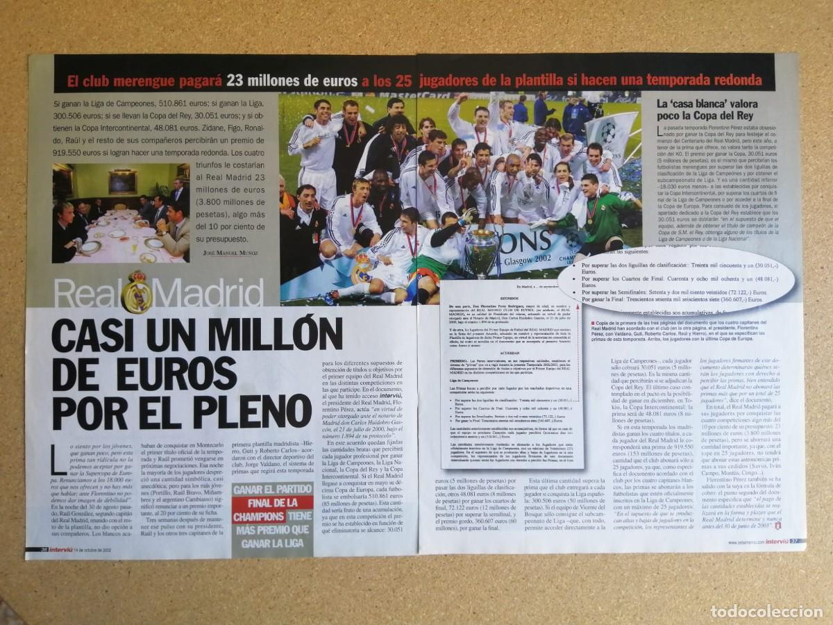 Otros art&iacute;culos de coleccionismo en papel: REPORTAJE. REA MADRID, CASI UN MILLON DE EUROS POR EL PLENO