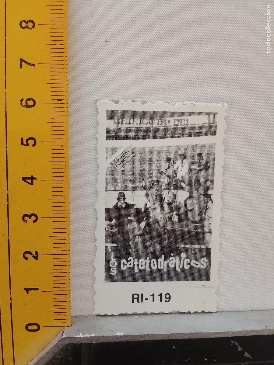 Otros art&iacute;culos de coleccionismo en papel: Troquel . - ANTIGUO carton troquelado tipo cromo, carnaval de cadiz agrupacion