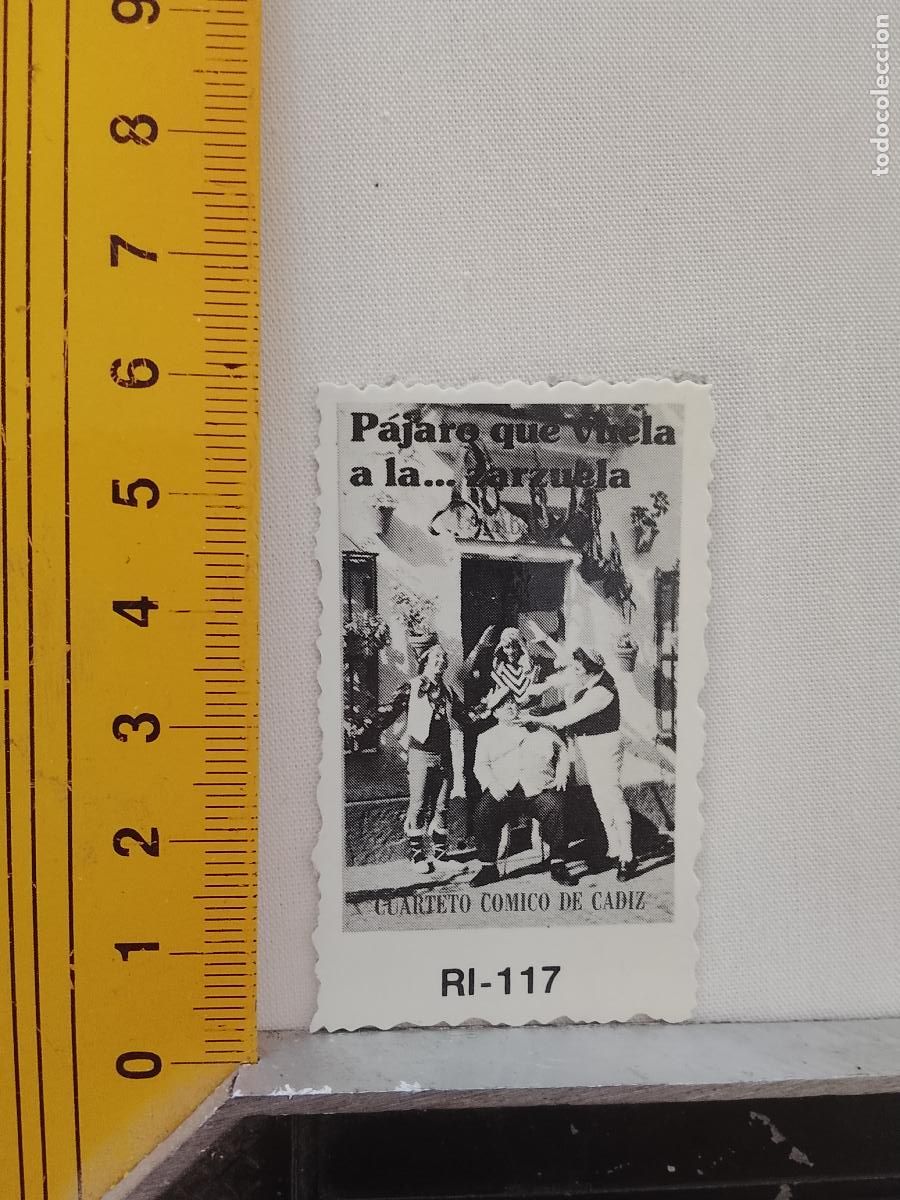 Otros art&iacute;culos de coleccionismo en papel: Troquel . - ANTIGUO carton troquelado tipo cromo, carnaval de cadiz agrupacion