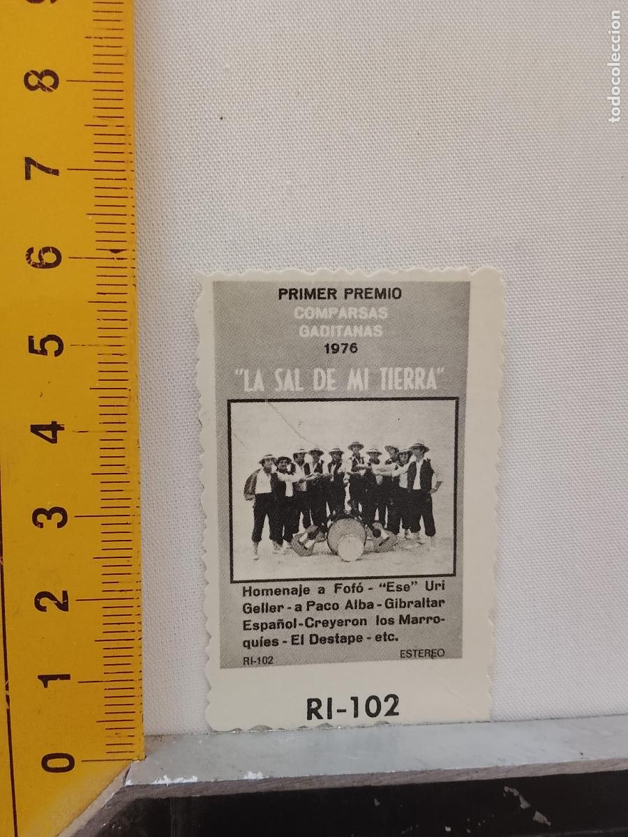 Otros art&iacute;culos de coleccionismo en papel: Troquel . - ANTIGUO carton troquelado tipo cromo, carnaval de cadiz agrupacion