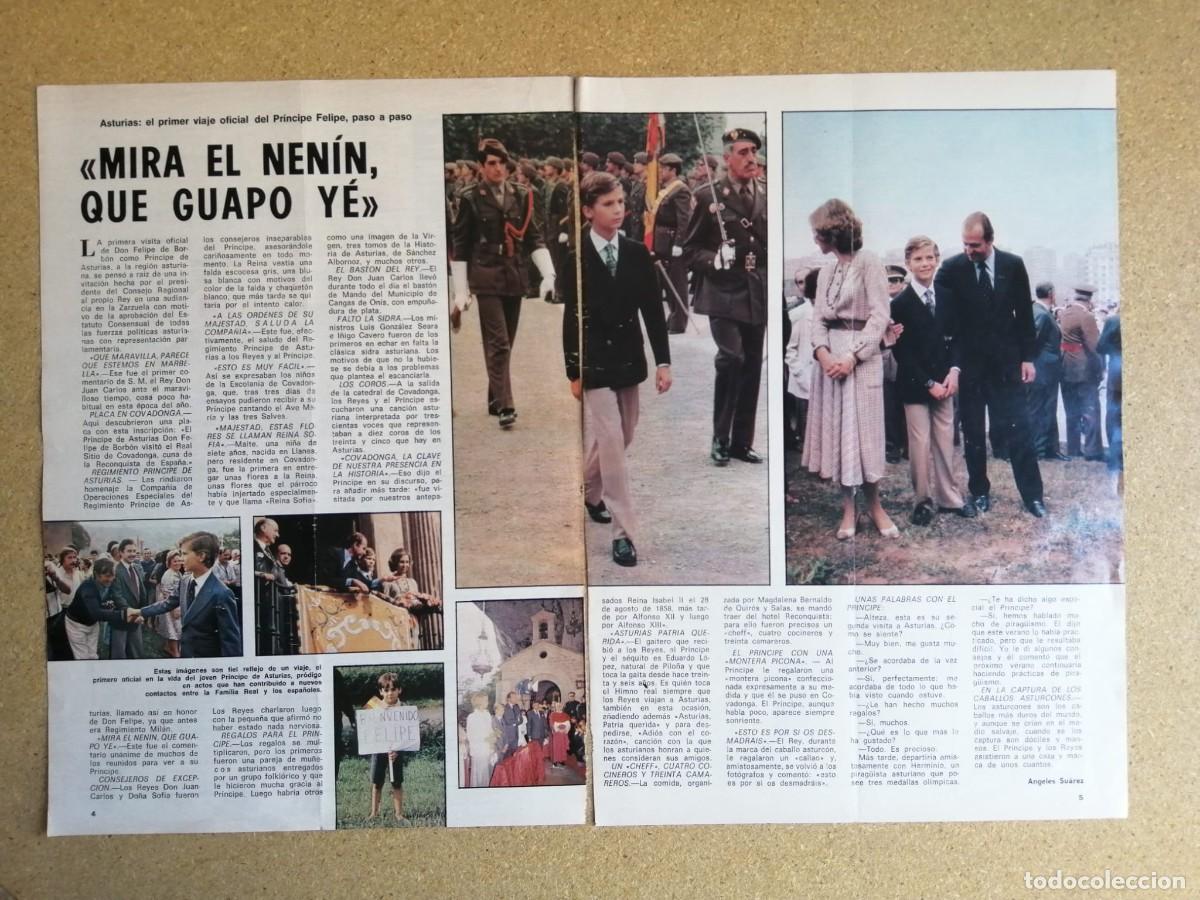 Otros art&iacute;culos de coleccionismo en papel: REPORTAJE. ASTURIAS, PRIMER VIAJE OFICIAL DEL PRINCIPE FELIPE