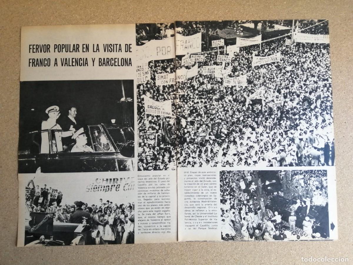 Otros art&iacute;culos de coleccionismo en papel: REPORTAJE. FERVOR POPULAR EN LA VISITA DE FRANCO A VALENCIA Y BARCELONA