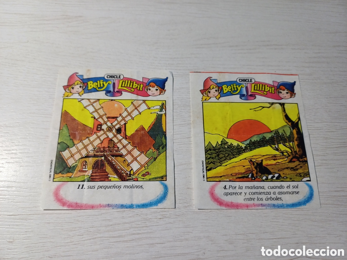 Otros art&iacute;culos de coleccionismo en papel: CROMOS CHICLE BELFY Y LILLIBIT, TATSUNOKO 1983