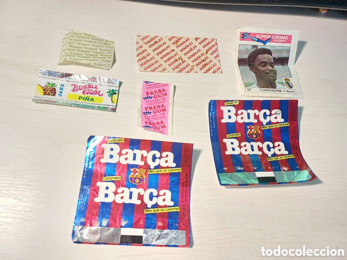 Otros art&iacute;culos de coleccionismo en papel: ENVOLTORIOS CHICLES CARAMELOS, PASTELITOS, BAR&Ccedil;A CARAMELS, BOOMER, FLEER, BUBBLE GUM....