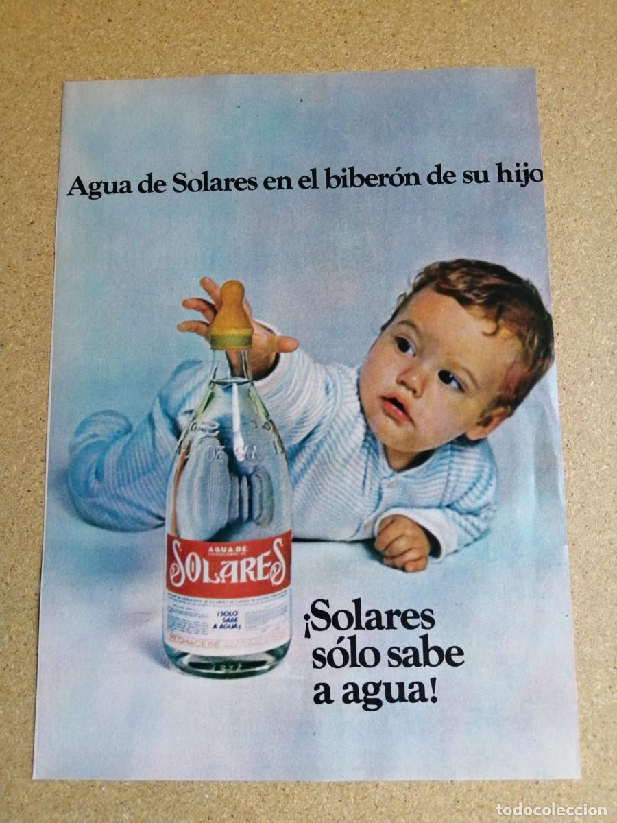 Otros art&iacute;culos de coleccionismo en papel: ANUNCIO. AGUA DE SOLARES