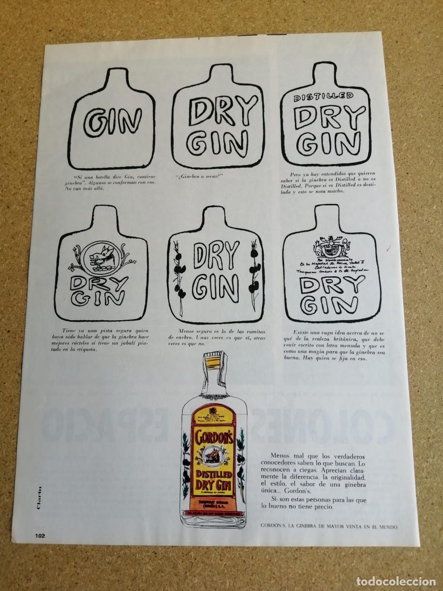 Otros art&iacute;culos de coleccionismo en papel: ANUNCIO. GINEBRA GORDON'S