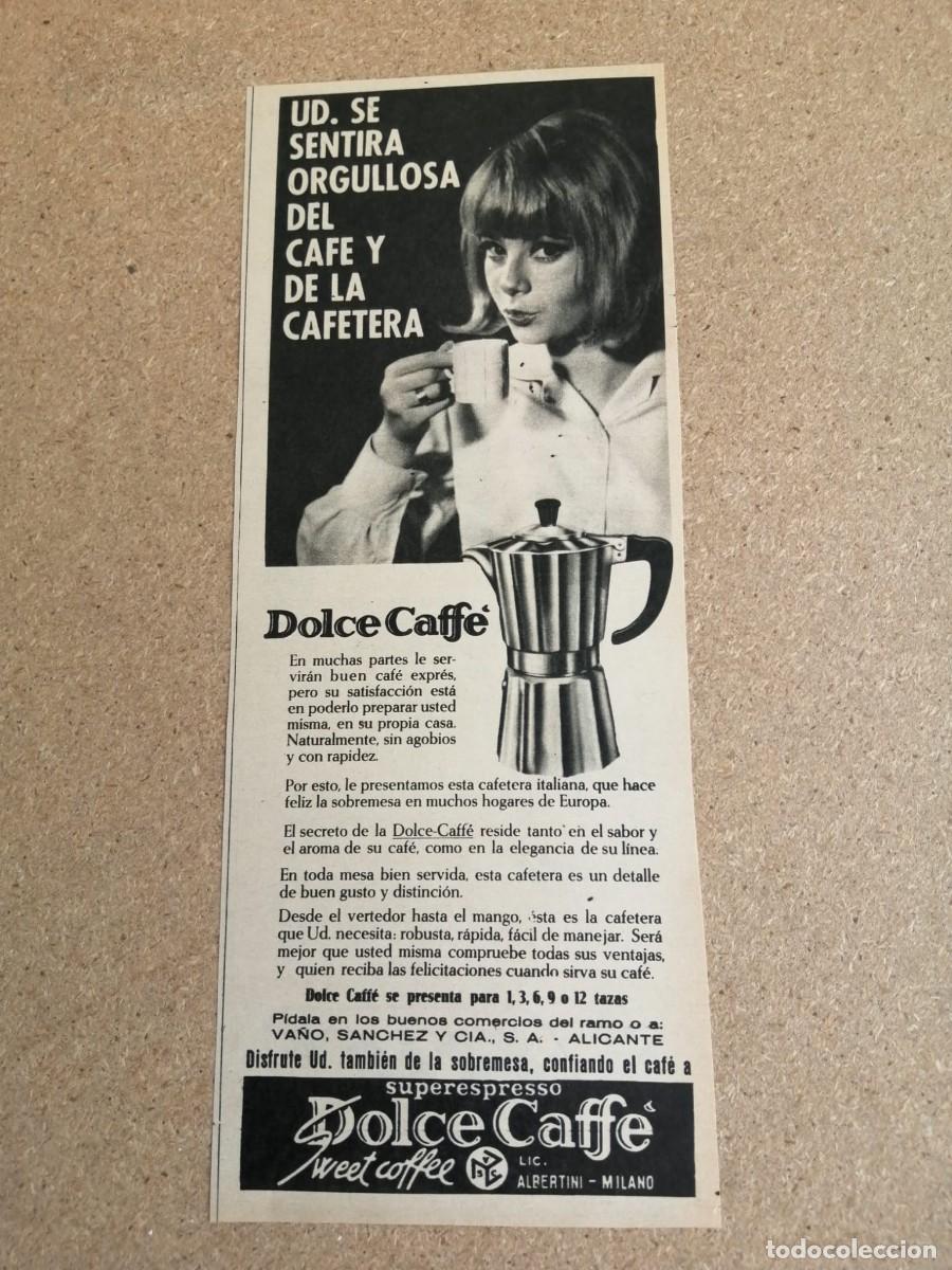 Otros art&iacute;culos de coleccionismo en papel: ANUNCIO. CAFETERA DOLCE CAFFE