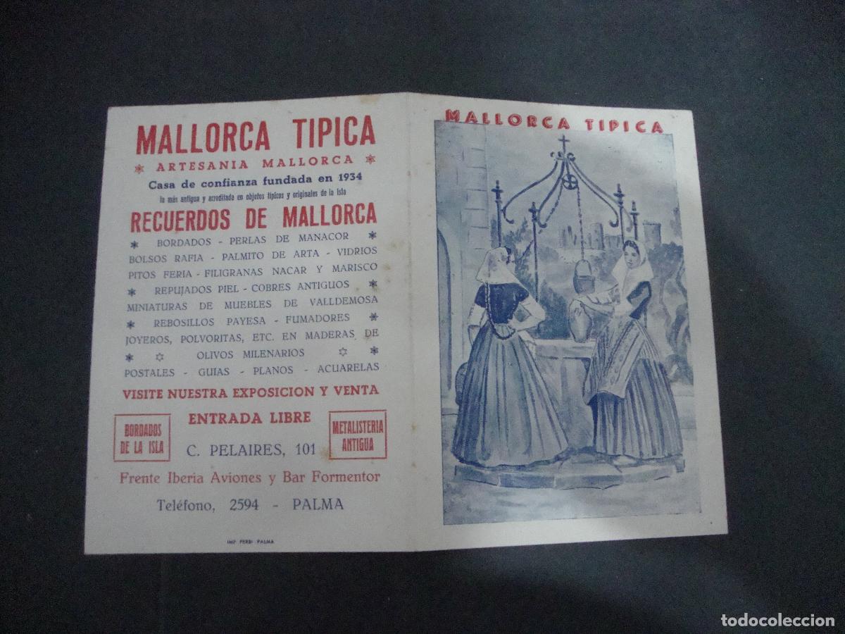 Otros art&iacute;culos de coleccionismo en papel: DIPTICO PUBLICIDAD TIENDA MALLORCA TIPICA