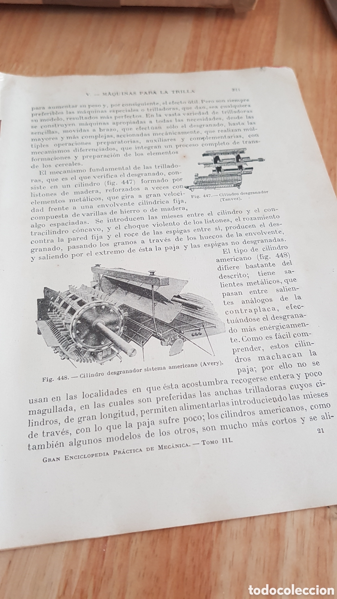 Otros art&iacute;culos de coleccionismo en papel: Folleto con m&aacute;quinas para la trilla