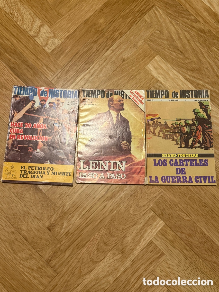 Otros art&iacute;culos de coleccionismo en papel: Tiempo de Historia. 3 revistas n&uacute;m 44, 49 y 50