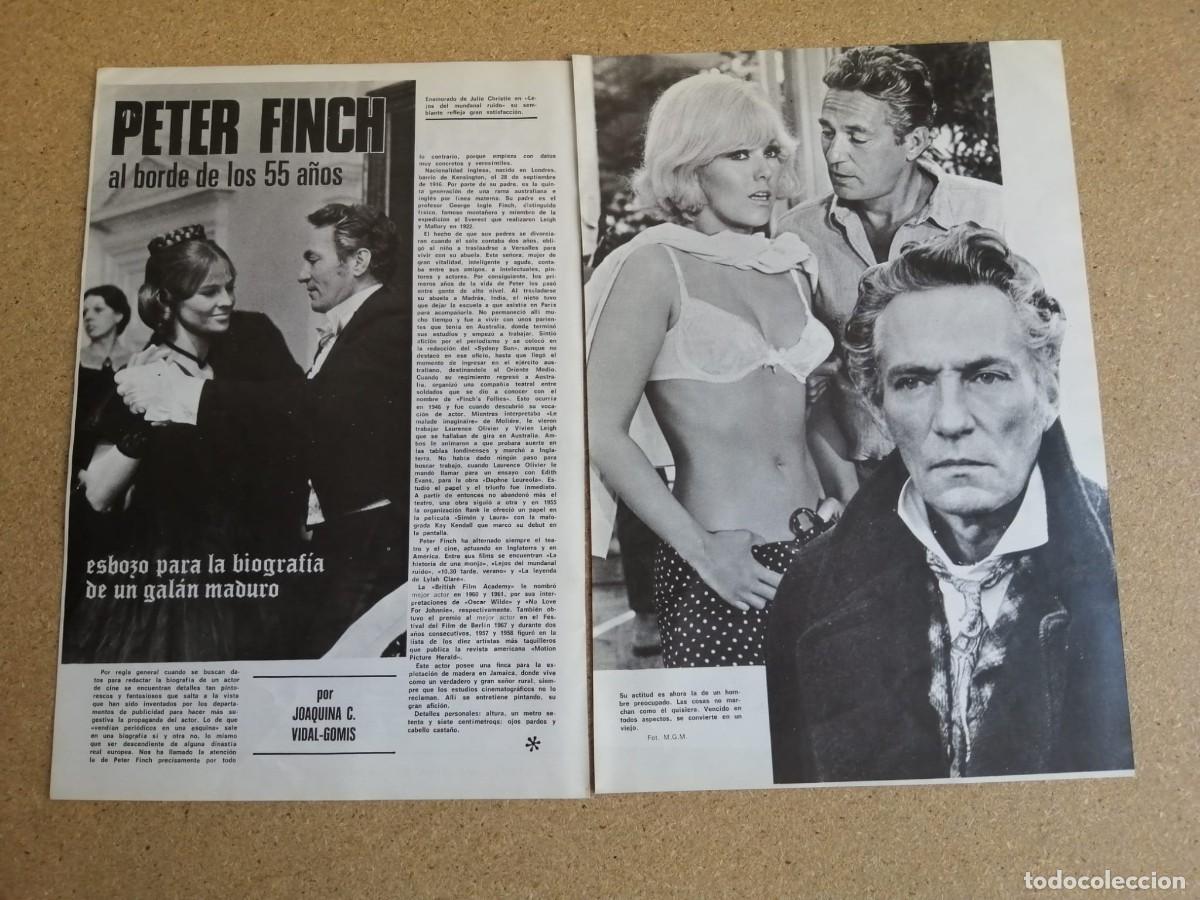 Otros art&iacute;culos de coleccionismo en papel: REPORTAJE. PETER FINCH, ESBOZO PARA LA BIOGRAFIA DE UN GALAN MADURO