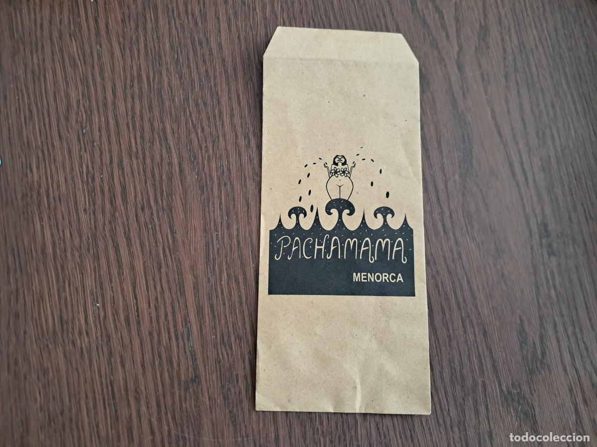 Otros art&iacute;culos de coleccionismo en papel: bolsa de papel de publicidad, Pachamama, Ciutadella de Menorca.