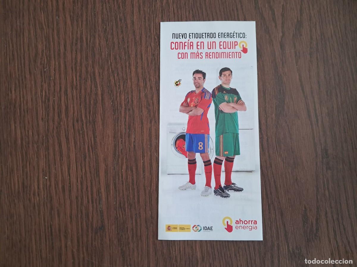 Otros art&iacute;culos de coleccionismo en papel: folleto de publicidad, ahorra energia, IDAE, conf&iacute;a en tu equipo, futbol,selecci&oacute;n espa&ntilde;ola,a&ntilde;o 2012