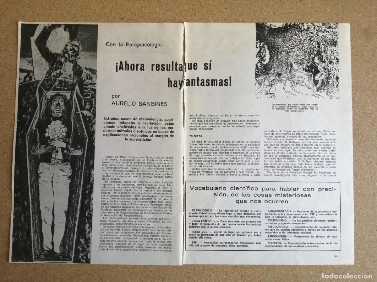Otros art&iacute;culos de coleccionismo en papel: REPORTAJE. PARAPSSICOLOGIA. AHORA RESULTA QUE SI HAY FANTASMAS