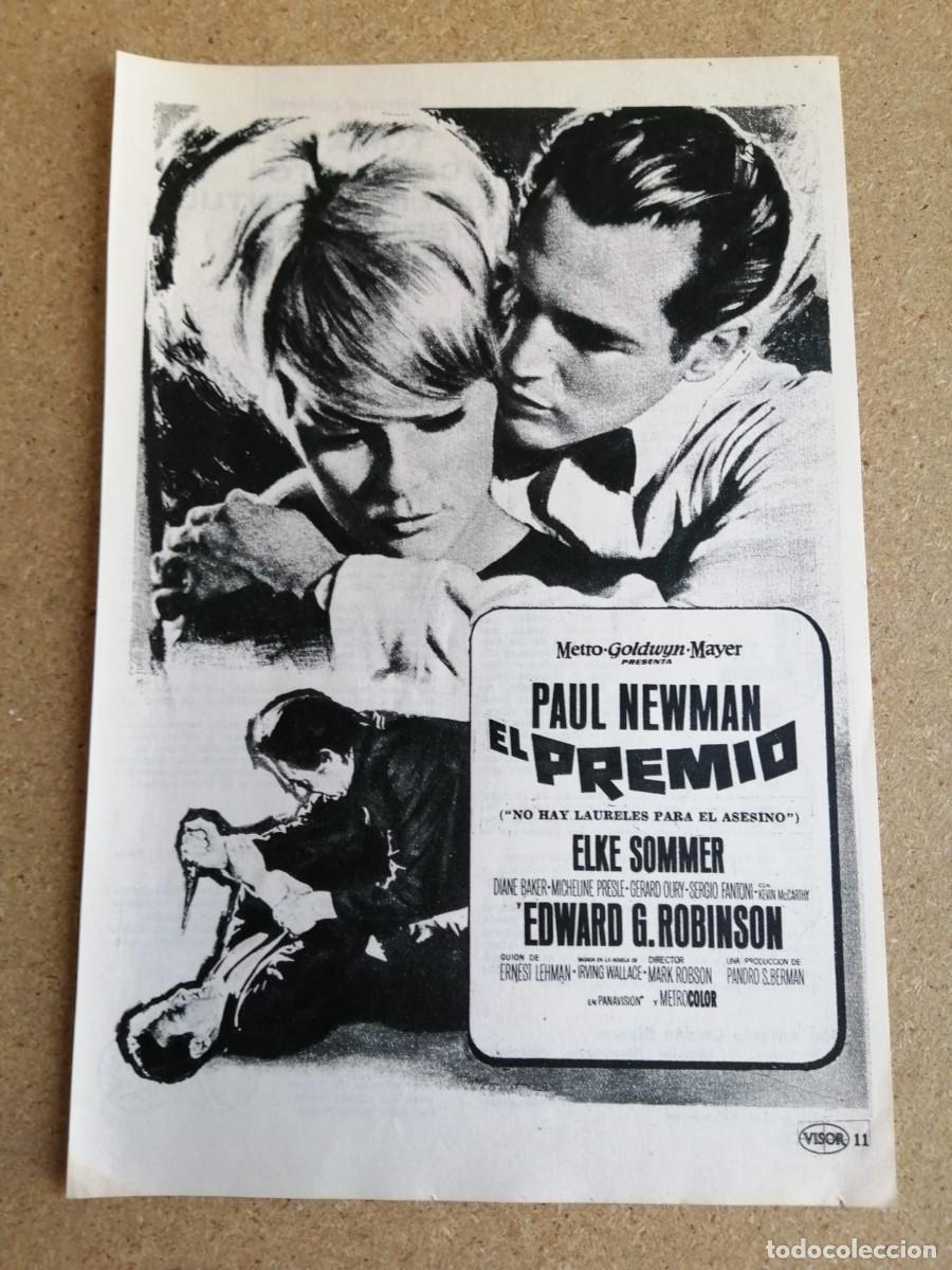 Otros art&iacute;culos de coleccionismo en papel: ANUNCIO CINE. EL PREMIO (PAUL NEWMAN - ELKE SOMMER - EDWARD G. ROBINSON)