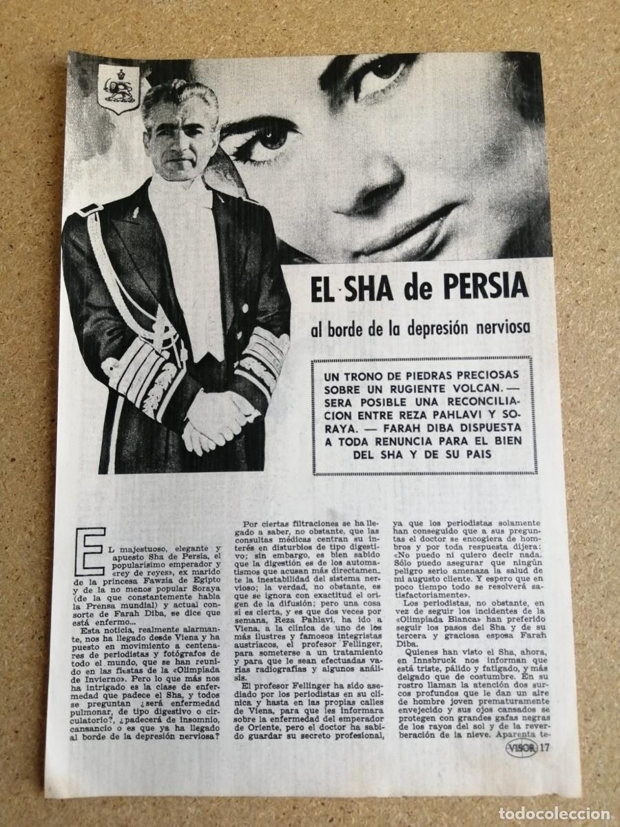 Otros art&iacute;culos de coleccionismo en papel: REPORTAJE. EL SHA DE PERSIA AL BORDE DE LA DEPRESION NERVIOSA