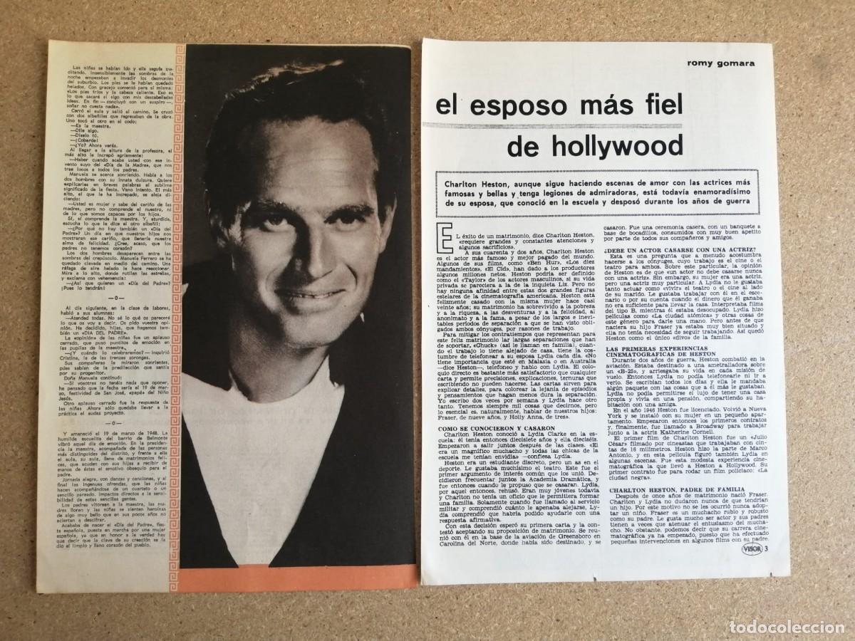 Otros art&iacute;culos de coleccionismo en papel: REPORTAJE. CHARLTON HESTON, EL ESPOSO MAS FIEL DE HOLLYWOOD