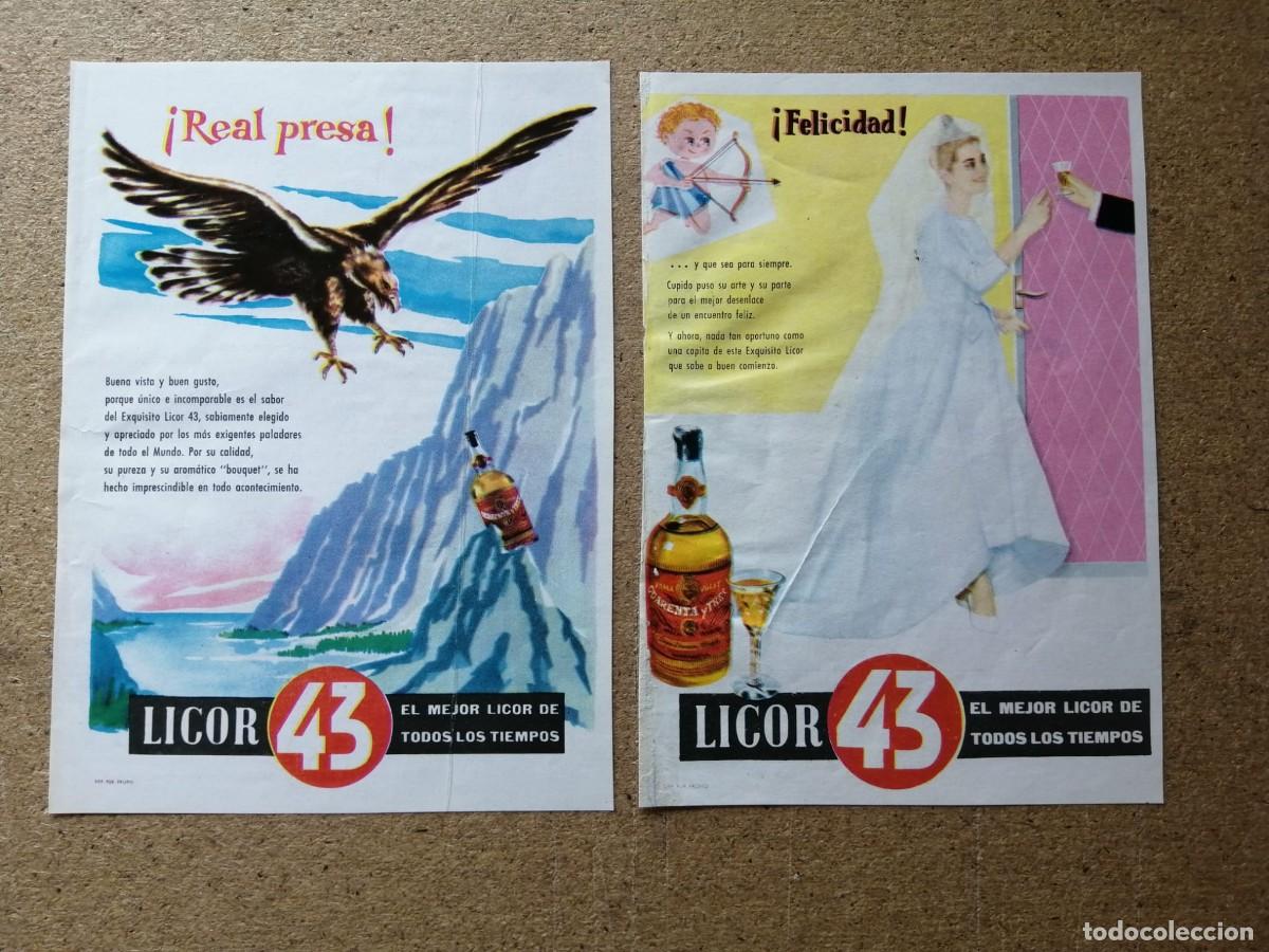 Otros art&iacute;culos de coleccionismo en papel: ANUNCIO LICOR 43 (DOS UNIDADES)