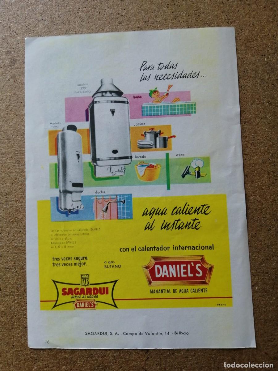 Otros art&iacute;culos de coleccionismo en papel: ANUNCIO. CALENTADOR DANIEL' S